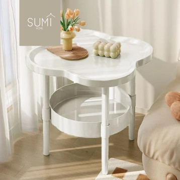 【 SUMI 】Meja Kecil Tamu | Meja Kopi Samping Sofa | Meja Kamar Nakas Minimalis Bahan Plastik