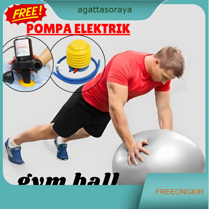 Gymball fitnes 55cm, 65cm, 75cm/ Bola Gym / Bola Yoga Gymball