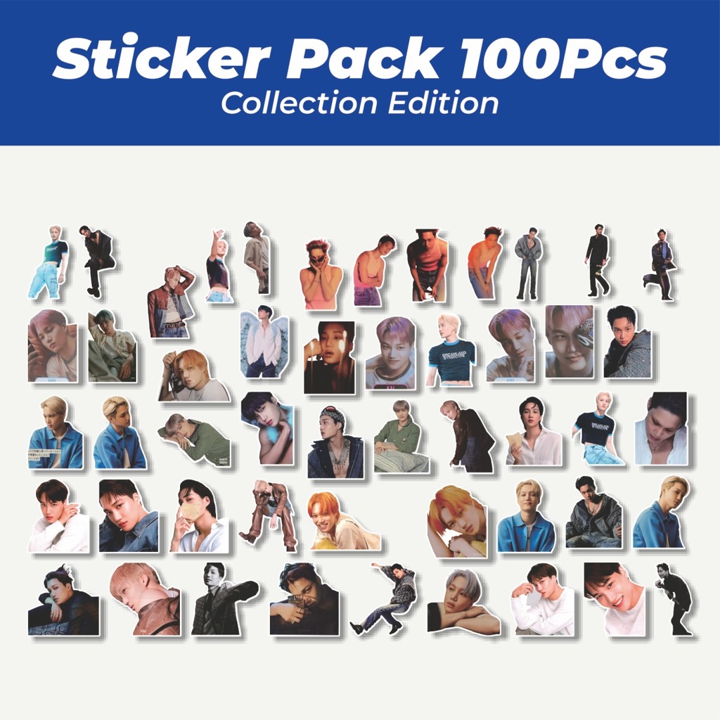 Hot Stiker EXO24 - Kai 03 Lucu Anti Air Stikers Berperekat Waterproof Sticker Decal Buat Motor Helm 