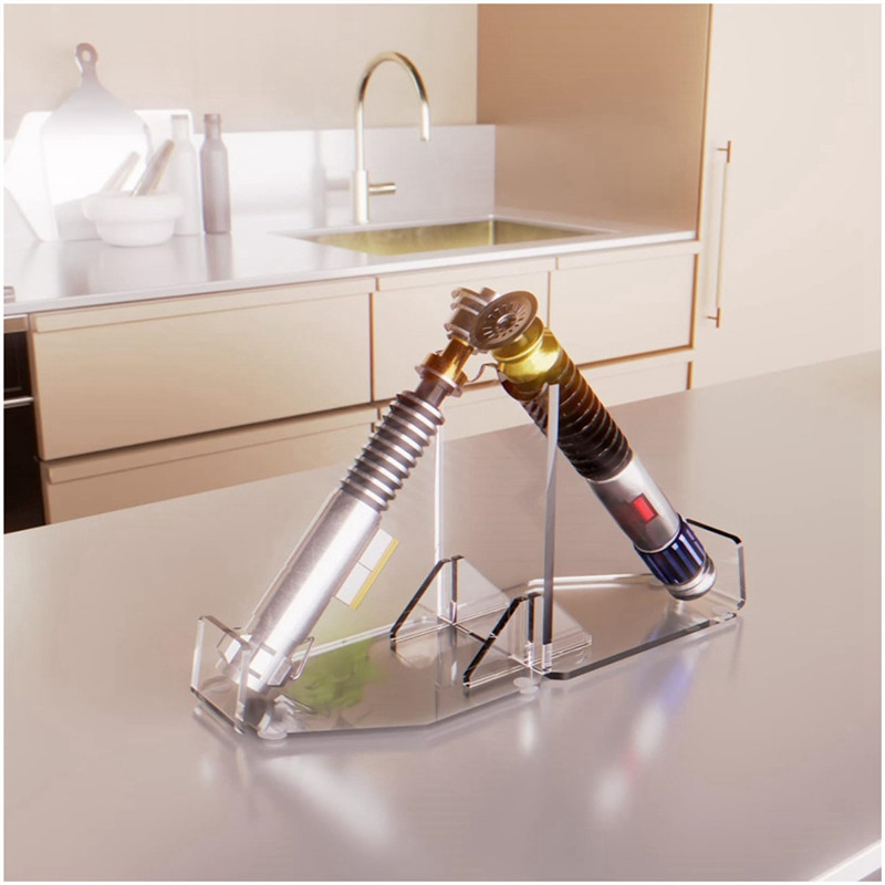Lightsaber Stand Desktop Lightsaber Display Stands Desktop Double-Bladed Lightsaber Display Holder