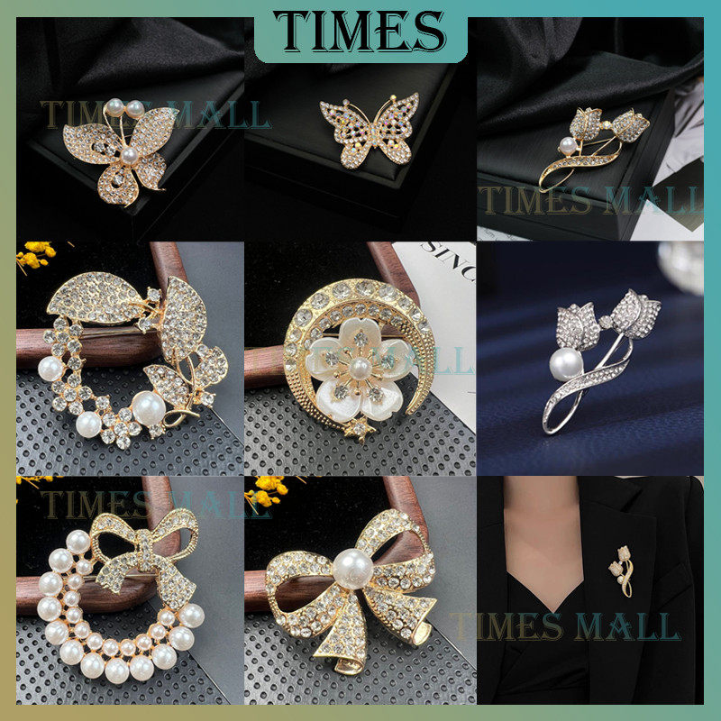 Bros Hijab Bunga Kupu-kupu Mutiara Premium/Bros Fashion/Bros Korea/Bros Baju Mewah Elegant Party