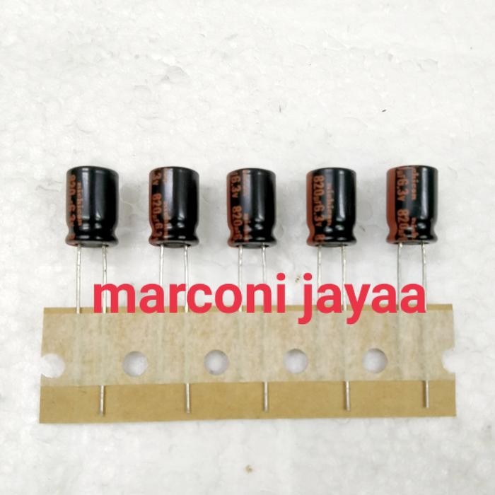 kapasitor Elco 820uf 6,3V nichicon