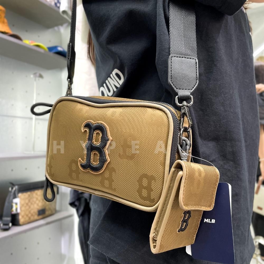 MLB Monogram Nylon Jacquard Mini Cross Bag [100% Authentic]