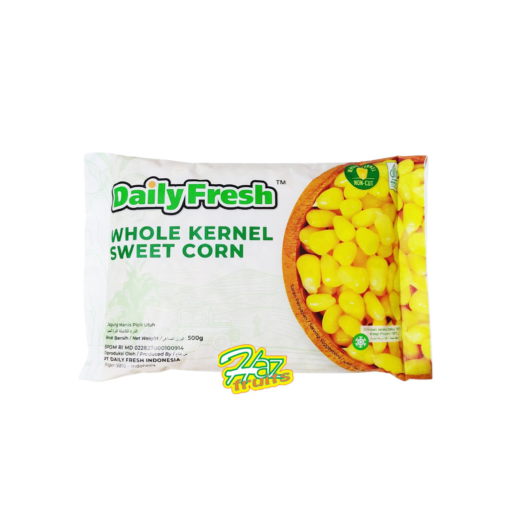 Daily Fresh Whole Sweet Corn Kernel / Jagung Manis Pipil Utuh - 500 gram