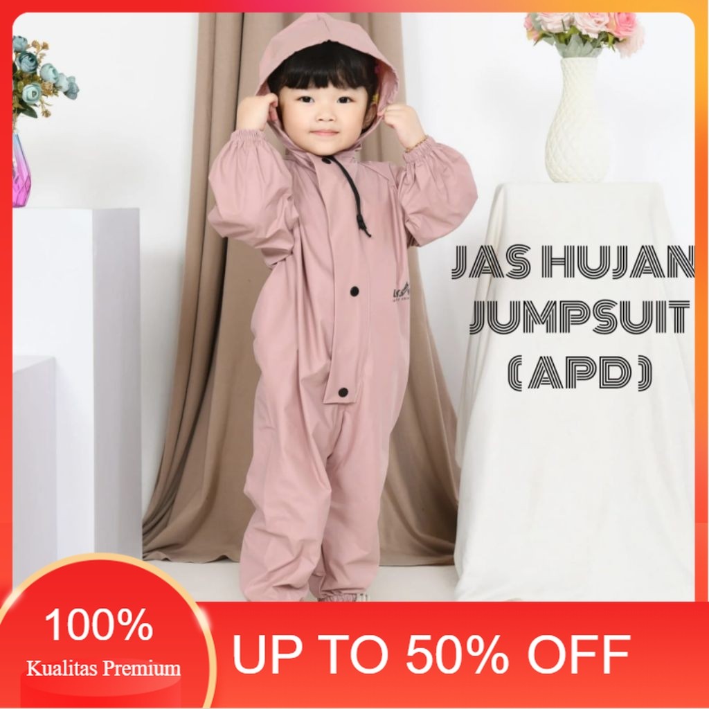 Diskon 10.10 JAS HUJAN ANAK JAS HUJAN JUMPSUIT ANAK JAS HUJAN USIA 1 TAHUN -6 TAHUN JAS HUJAN ANAK B