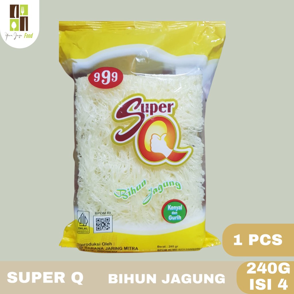 Super Q Bihun Jagung 240g - 1 PCS / Isi 4 pcs / Bihun Kenyal & Gurih / Mie Bihun Jagung
