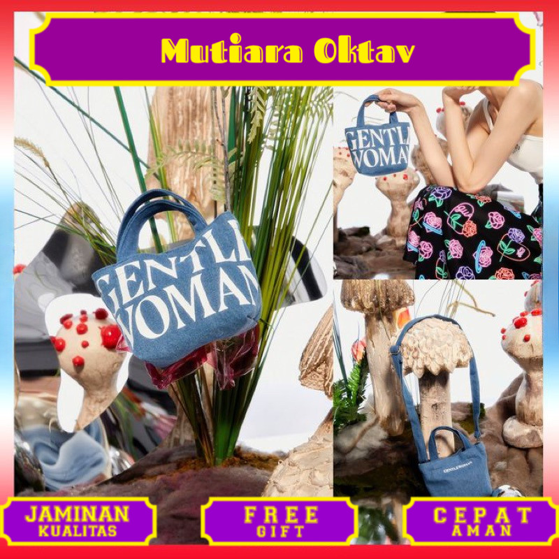 LITTLE DAISY | GENTLEWOMAN DENIM MICRO BAG NARCISSIST CLASSY PURSE / GENTEWOMAN MICRO TOTE BAG MINI 