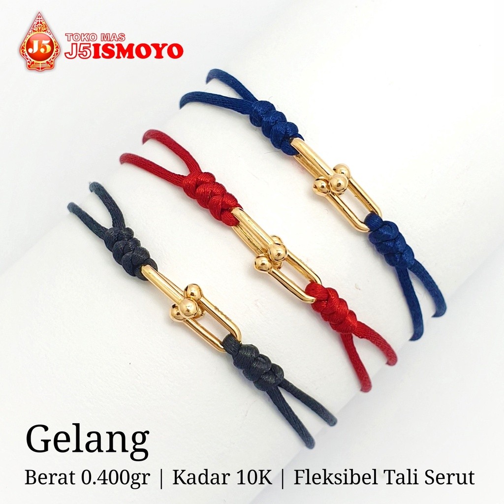 Gelang Emas 10 Karat Tali Fanna J5 Ismoyo