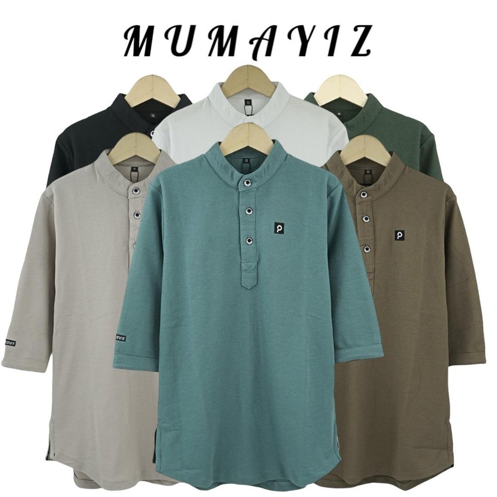 HUNTEDMANE MUMAYIZ kurta lengan panjang 3/4 anak usia 4-15 tahun bahan lacost cvc 24s