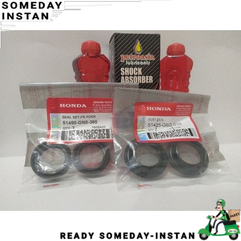 HN-  Paket seal shock depan HONDA vario 110 125 150 beat fi beat karbu beat esp GENIO scoopy spacy g