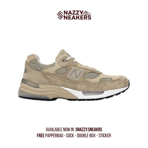 Sepatu New Balance 992 TAN ORIGINAL Sneakers Original unisex