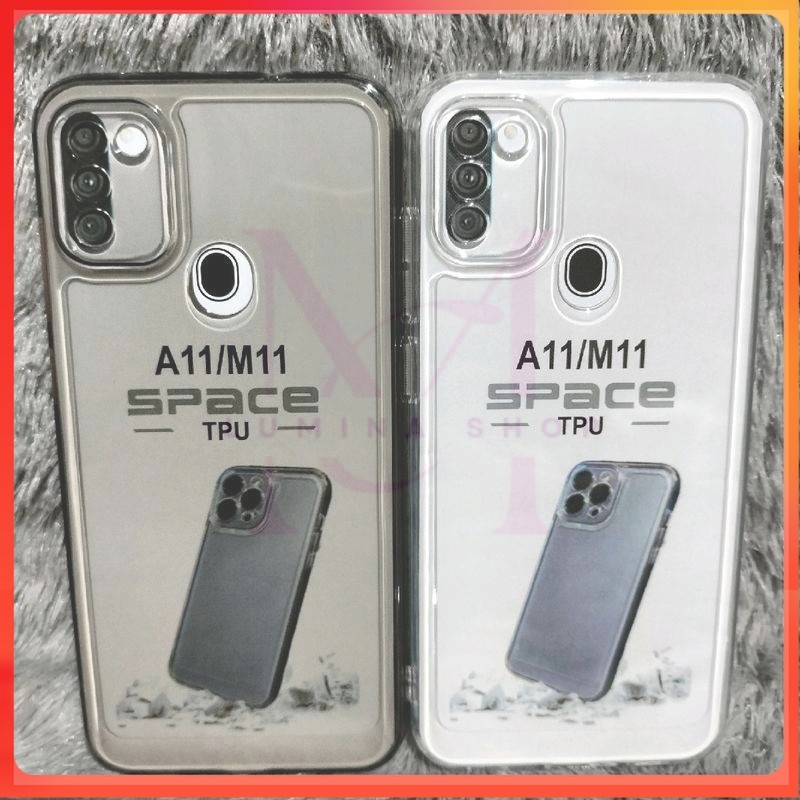 PROMO+COD Softcase Casing SAMSUNG A11/M11 Selikon Bening Trasparan Pelindung belakang HP+Camera
