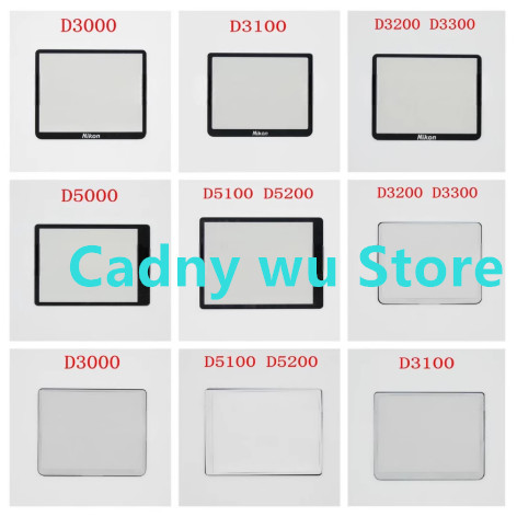 New Outer TFT LCD Screen Display Window Glass For Nikon D3000 D3100 D3200 D3300 with Adhesive tape D