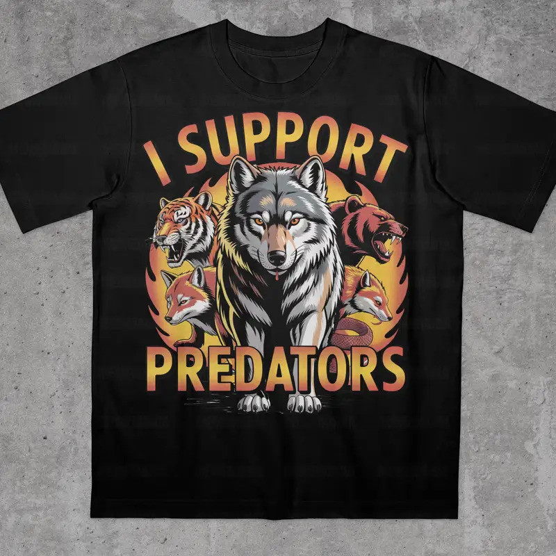 Mode Saya Mendukung Kaos Predator Kaos Meme Offensif Kaos Meme Bodoh Kaos Meme Lucu Kaos Gen Z Kaos 