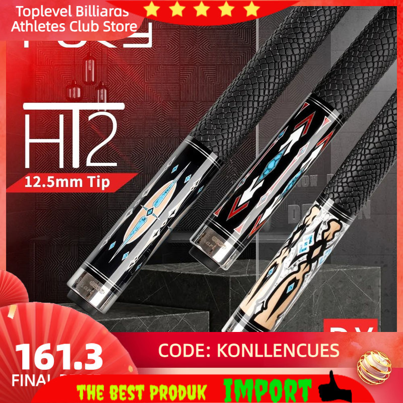 PROMO FURY-Handmade Billiard Stick Kit with Case, Maple Shaft, Leather Handle, Tiger Tip, Quick Join