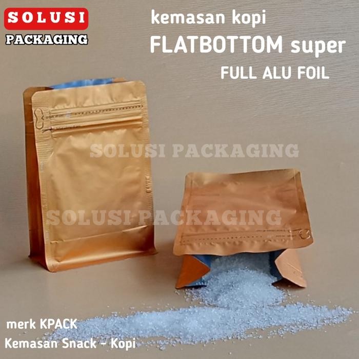 FLATBOTTOM WARNA 250GRAM/STANDING POUCH/PLASTIK KLIP KEMASAN KOPI