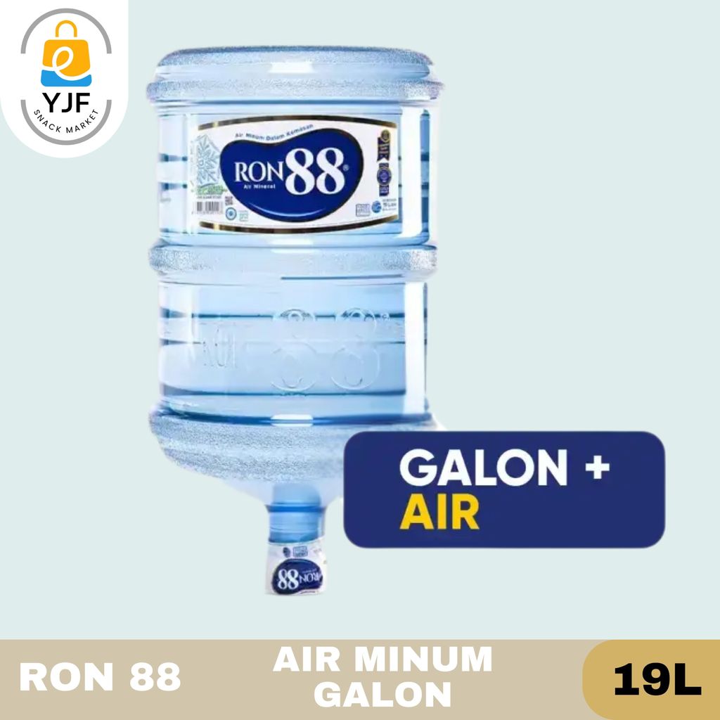 Ron 88 / Air Mineral Galon 19Liter / Galon+Air / Air Mineral Kemasan Galon