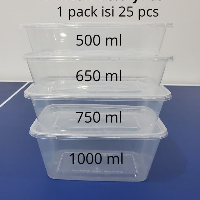 HANA THINWALL REC 1000 ML 500 ML  650 ML 750 ML / THINWALL THINWALL REC / KOTAK MAKAN BENING
