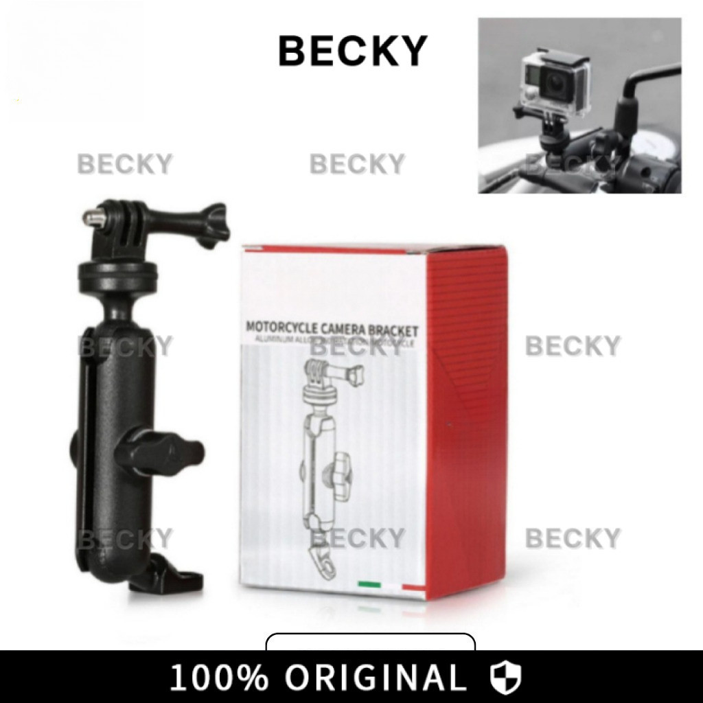 BECKY Breket Gopro Action Cam Holder Kamera Motor Camera 360