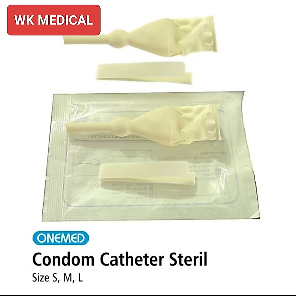 Kondom kateter condom catheter onemed S,M,L pcs onemed
