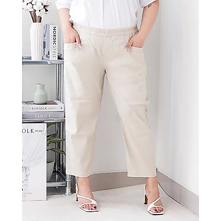 Anya Pants Jumbo Celana 7/8 Korean Wanita Jumbo