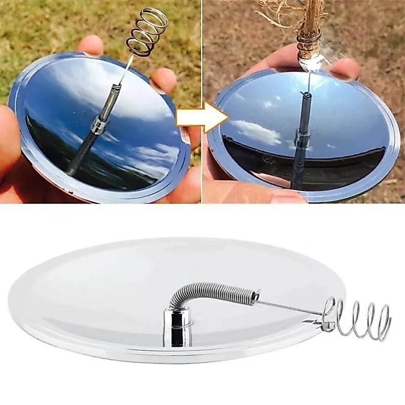Solar Igniter ABS Outdoor Solar Lighter Fire Lens Sunlight Focus Cigarette Lighter survival bushcraf