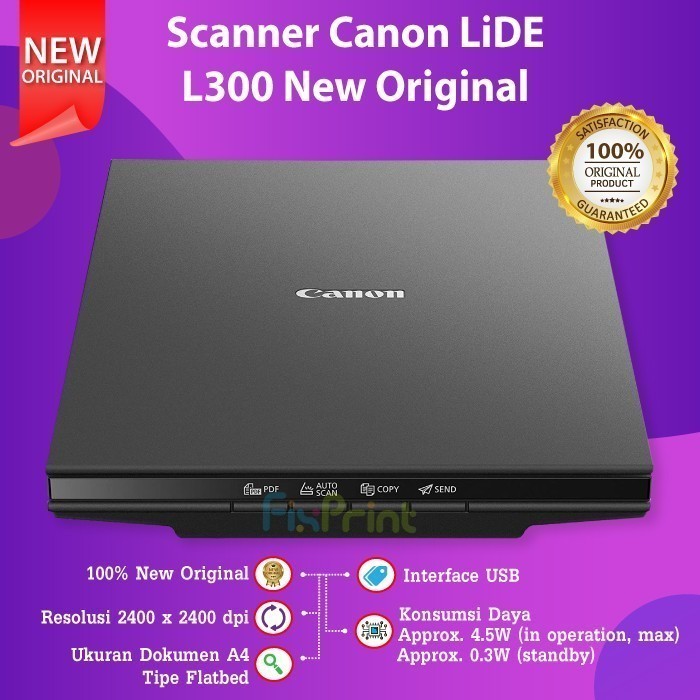 FixPrint Scanner Canon LIDE 300 pengganti Lide 120 Original Resmi Ori