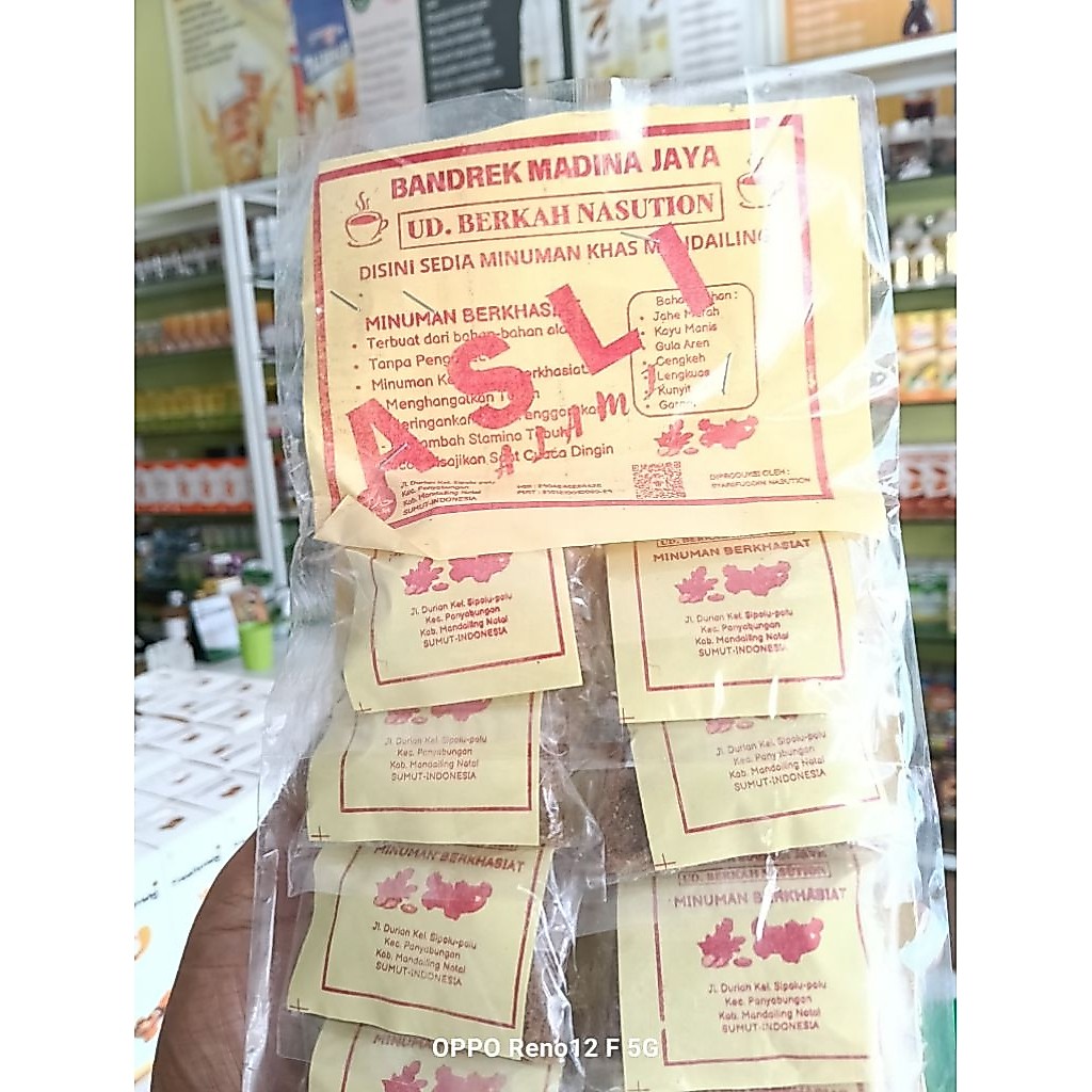 Bandrek Madina jahe Merah plus gula merah isi 10 Sachet