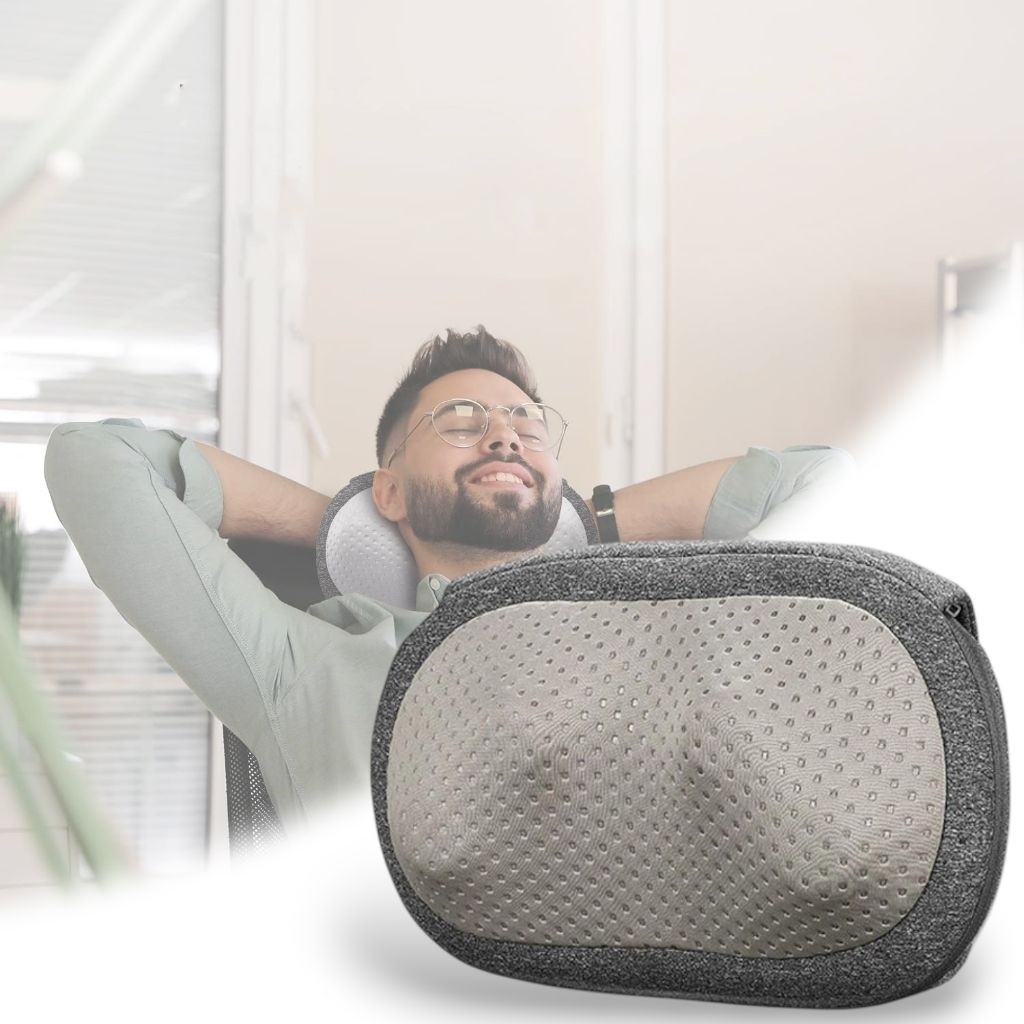 LF Lefan Health Bantal Pijat Leher 3D Neck Massage Kneading Heating - LF-YK006