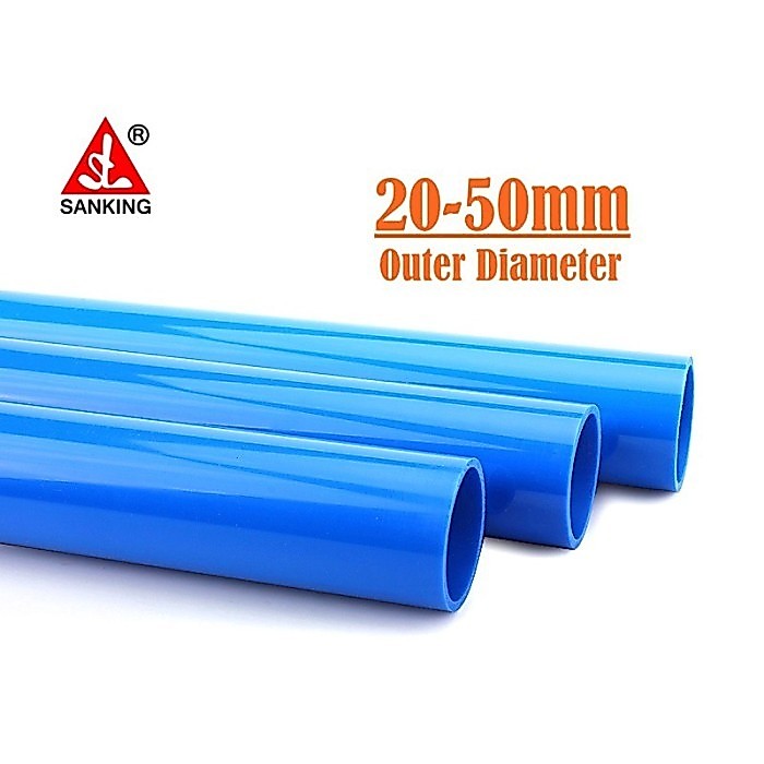 SANKING PVC Pipe (blue/biru) Pipa untuk Aquarium ukuran 25mm per 2 meter