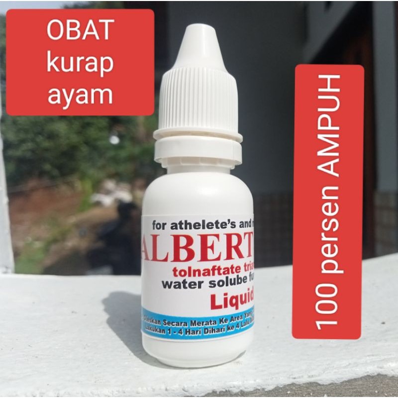 ALBER-T LIQUID 1 BOTOL ALBERT ALBER ASLI OBAT AYAM SAKIT KOREP JAMUR KURAP WAJAH AYAM BERCAK PUTIH