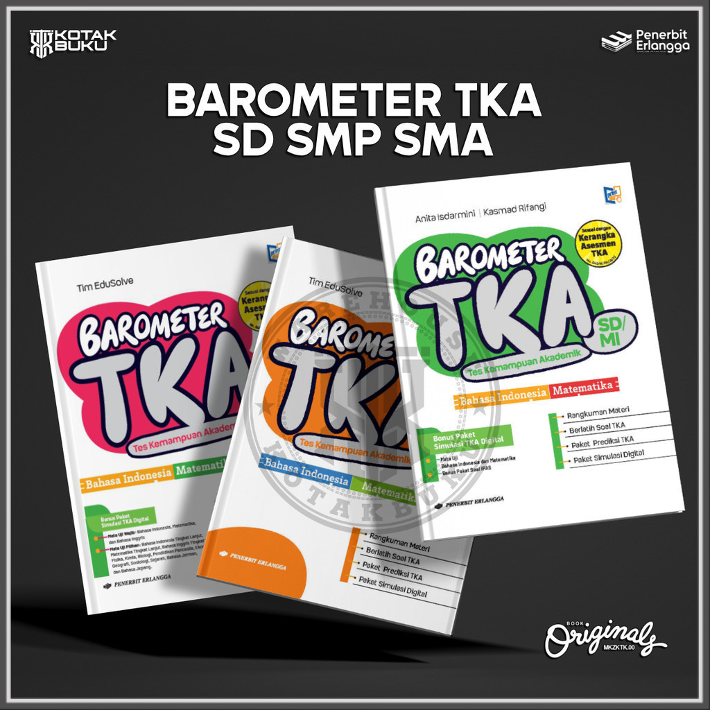 [ Erlangga ] Buku Barometer SD SMP SMA / TKA SD / TKA SMP / TKA SMA
