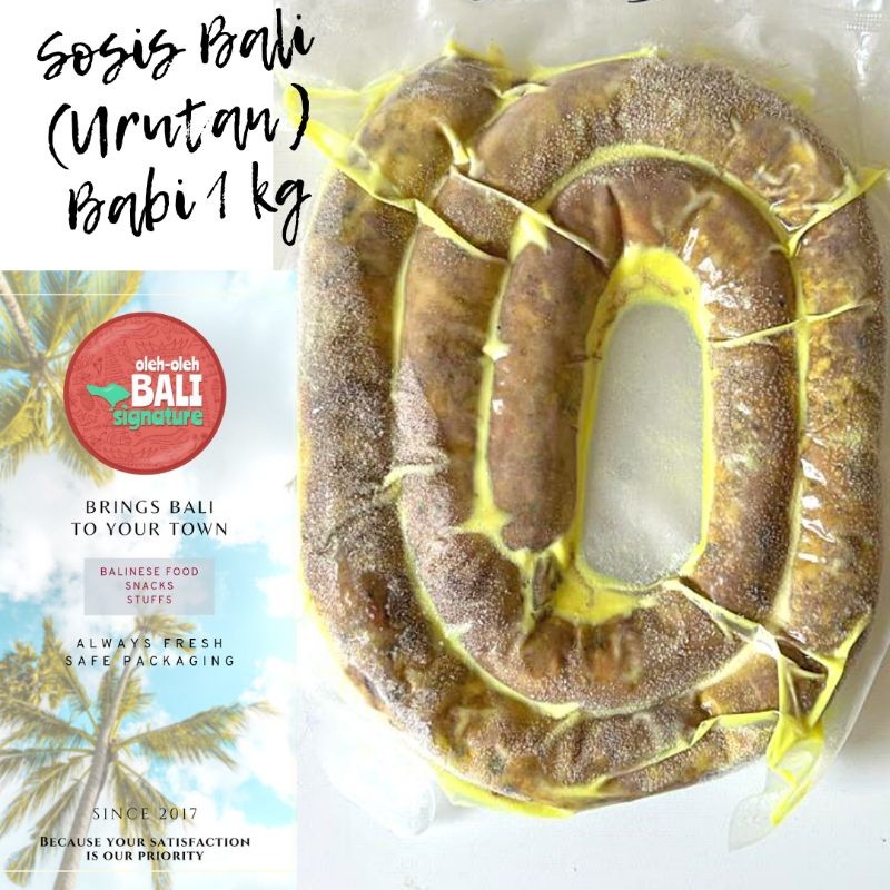 Urutan Babi Bali 1 KG (Frozen Packed Fresh)     Berkualitas