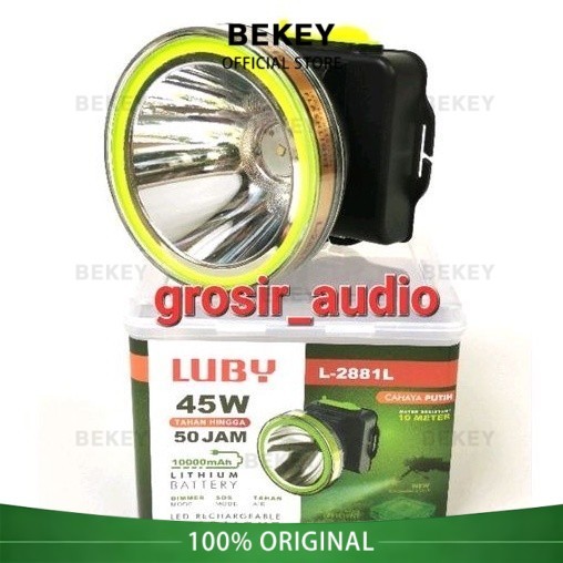 BEKEY SENTER KEPALA LUBY L2881L 45W ,SENTER KEPALA LUBY L2881K ,SENTER HEAD LUBY 2881 ,LUBY 2881 ORI