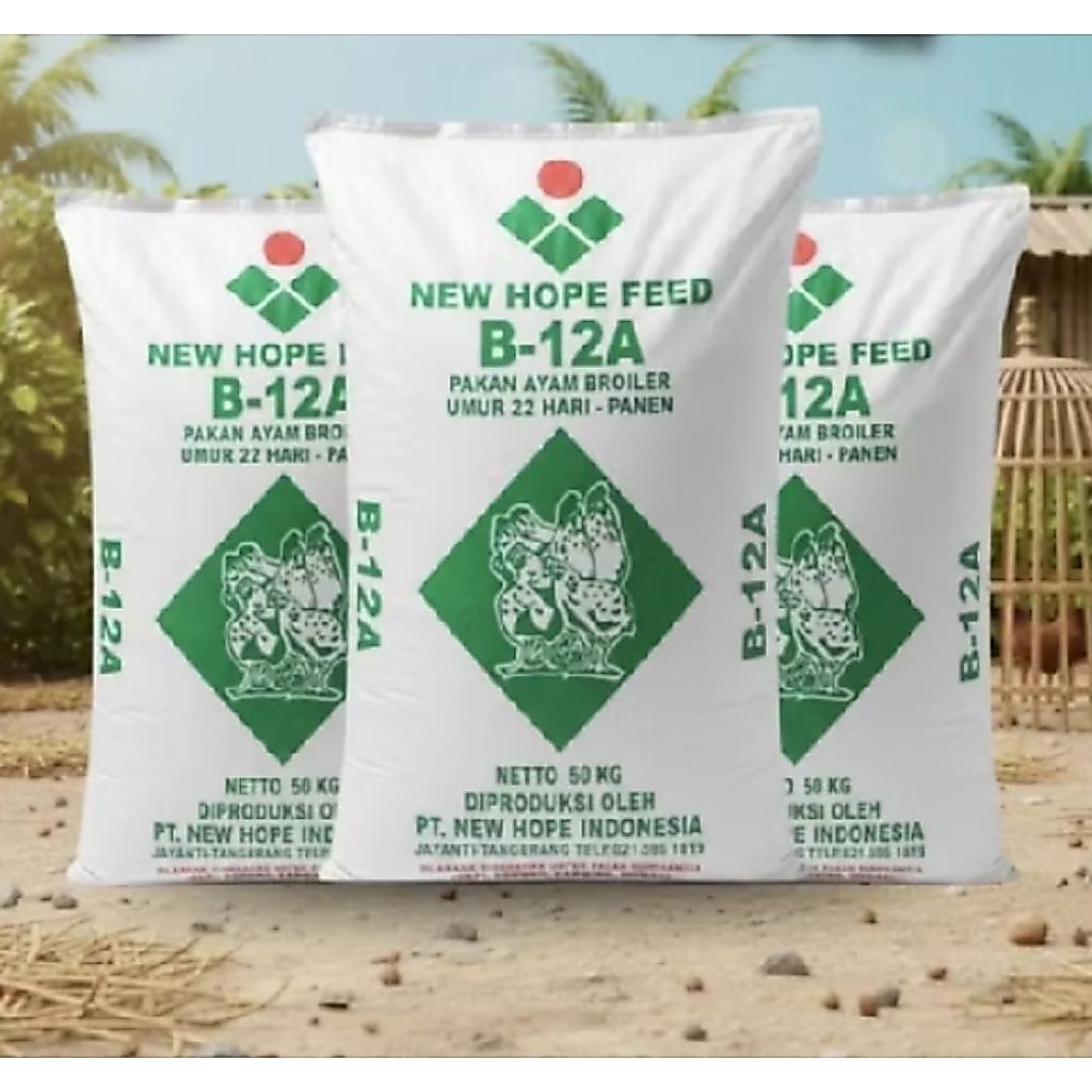 pur pakan ayam 50 kg buras NEW HOPE B12L  grower karungan 50 kg