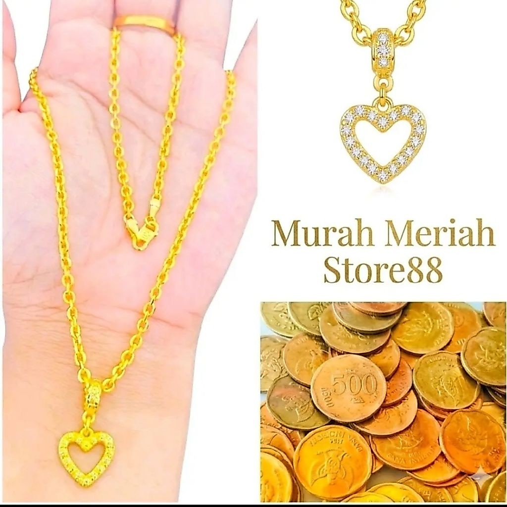 KALUNG WANITA DEWASA MOTIF NURII FREE LIONTIN LOVE BOLONG TERBARU BAHAN DARI COIN LOGAM
