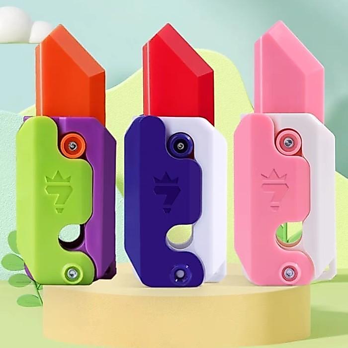 NEW MAINAN WORTEL GRAVITASI / GRAVITY KNIFE TOY / GRAVITY CARROT KNIFE 3D PRINTING FIDGET TOYS /