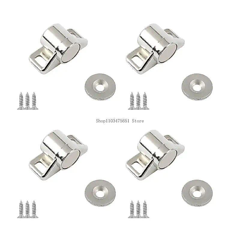 4Pcs Multipurpose Zincs Alloys Door Holder Cupboard Door stoppers Smooth Quiet Operate Door Holder
