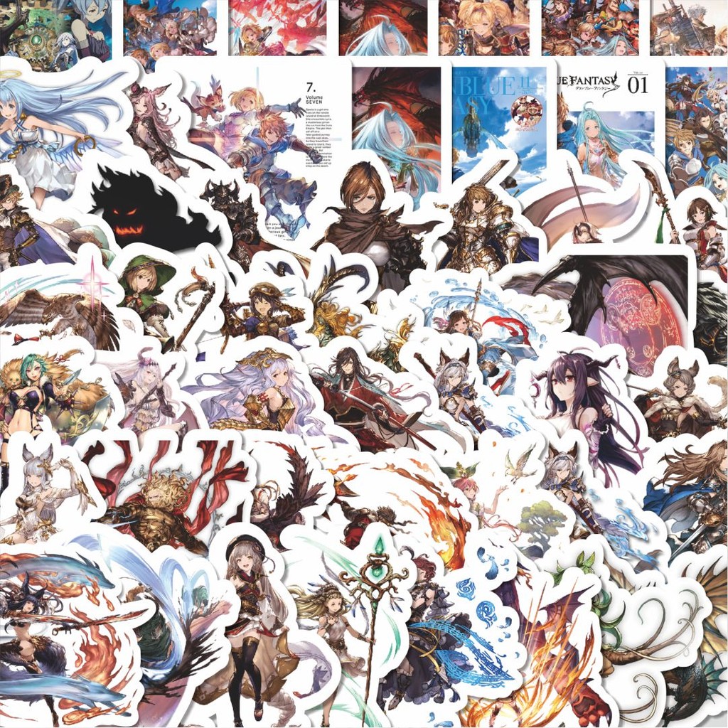 

Stiker Cutting Pack Stiker Game Granblue Fantasy Char Mix 7 Isi 100Pcs Series Aesthetic Lucu Keren Untuk Koper Bahan Vynil