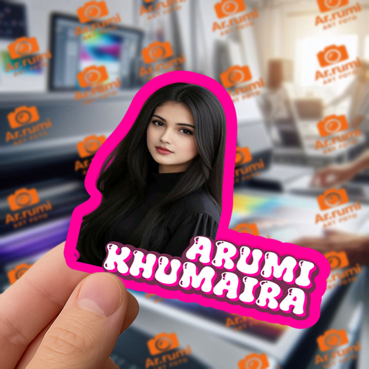 

Stiker Tulisan Nama Dan Foto Wajah Custom Tahan Air READY Best Seller