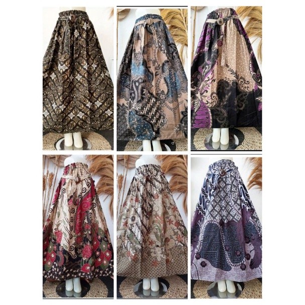 ROK BATIK OUTFIT TERBARU ROK PAYUNG MODEL BATIK ROK KLOK MURAH KATUN PREMIUM/Rok batik pendek/Rok ba