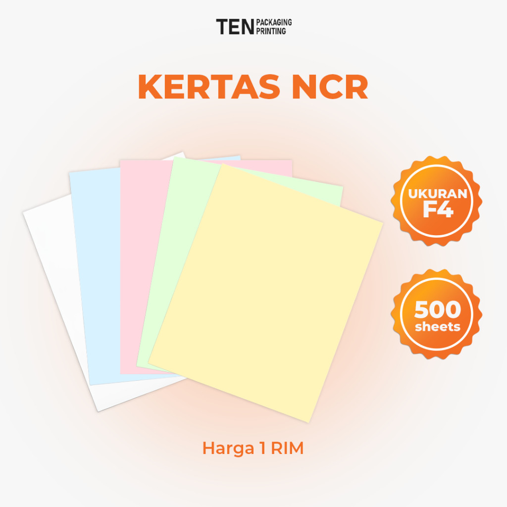 

Kertas HVS A4 F4 & NCR F4 Top, Middle dan Bottom (Harga per rim) Lengkap & Berkualitas