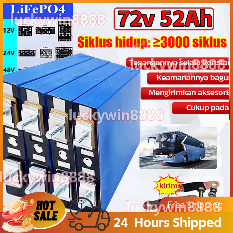 72v 52Ah Baterai Lifepo4 CALB UPS Elektrik Baterai Lithium LIFEPO4 24V 52Ah Baterai Lithium LIFEPO4