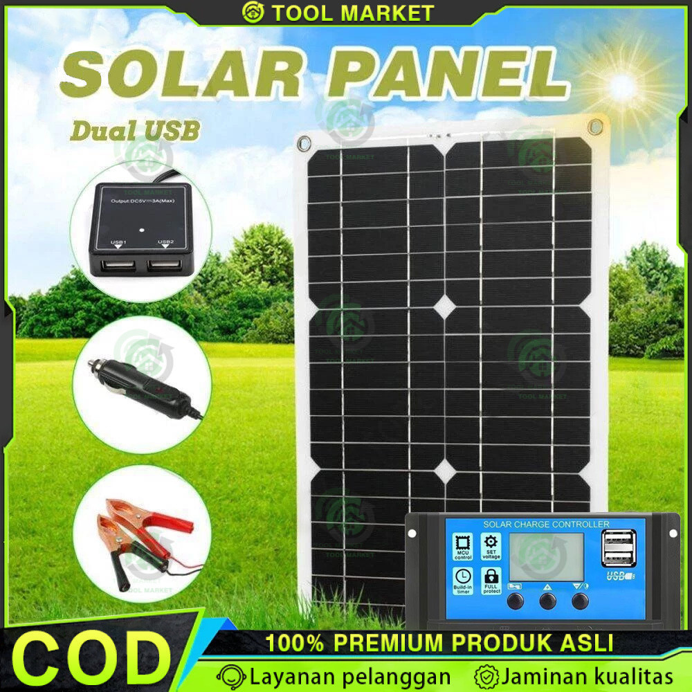 100W SOLAR PANEL PANEL SURYA PEMBANGKIT LISTRIK TENAGA SURYA 60W SOLAR PANEL PANEL SOLAR PANEL SURYA