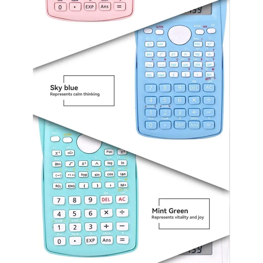

Multifunctional Scientific Calculator, Student, Simple, Portable, Big Screen Function, Stationery, School, Office Supplies