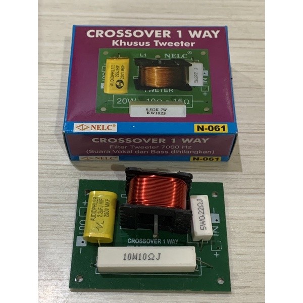 Crossover pasif 1 way khusus Tweeter