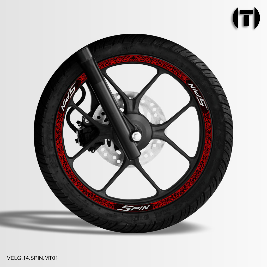STICKER VARIASI VELG MOTOR SEMUA TYPE RING 14 SPIN VELG.14.SPIN.MT01