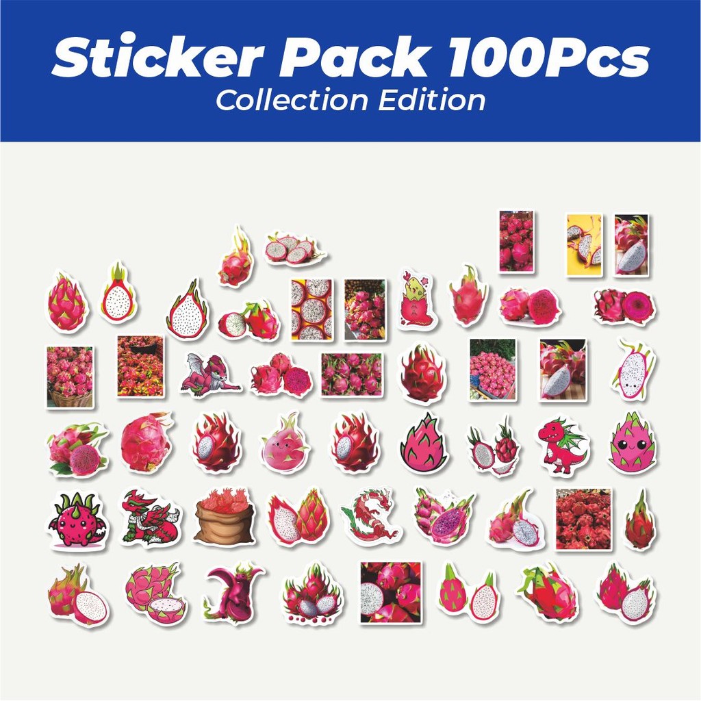 

Hot Stiker Buah Naga Lucu Anti Air Stikers Berperekat Waterproof Sticker Decal Buat Motor Helm Buku Journal Koper Casing HP Laptop Botol Minum