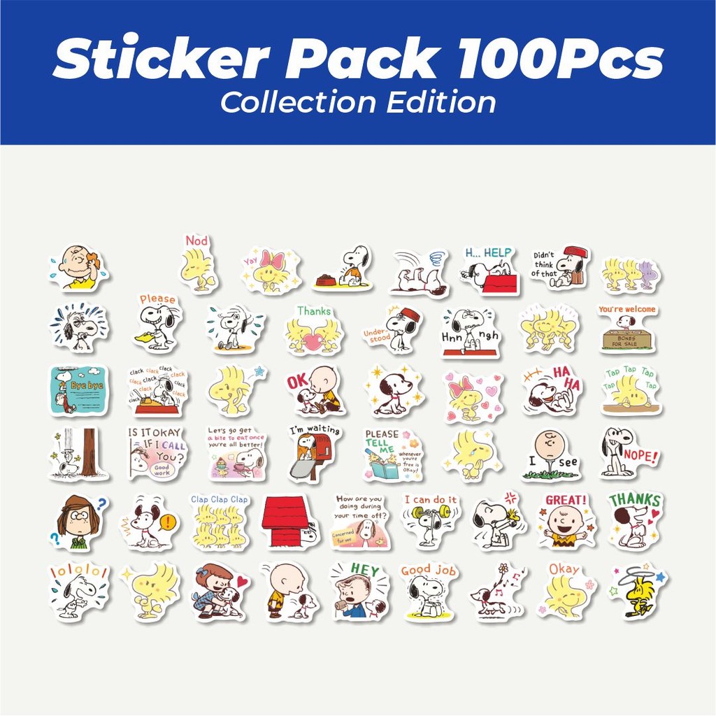 

Hot Stiker Kartun Snoopy V20 Lucu Anti Air Stikers Berperekat Waterproof Sticker Decal Buat Motor Helm Buku Journal Koper Casing HP Laptop Botol Minum