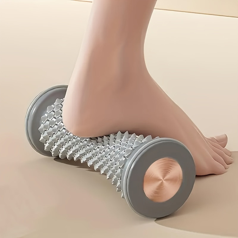 1PC Easy-Roll Plantar Fascia Relief Wheel - PVC Foot Massager for Muscle Relaxation, Yoga & Arch Sup